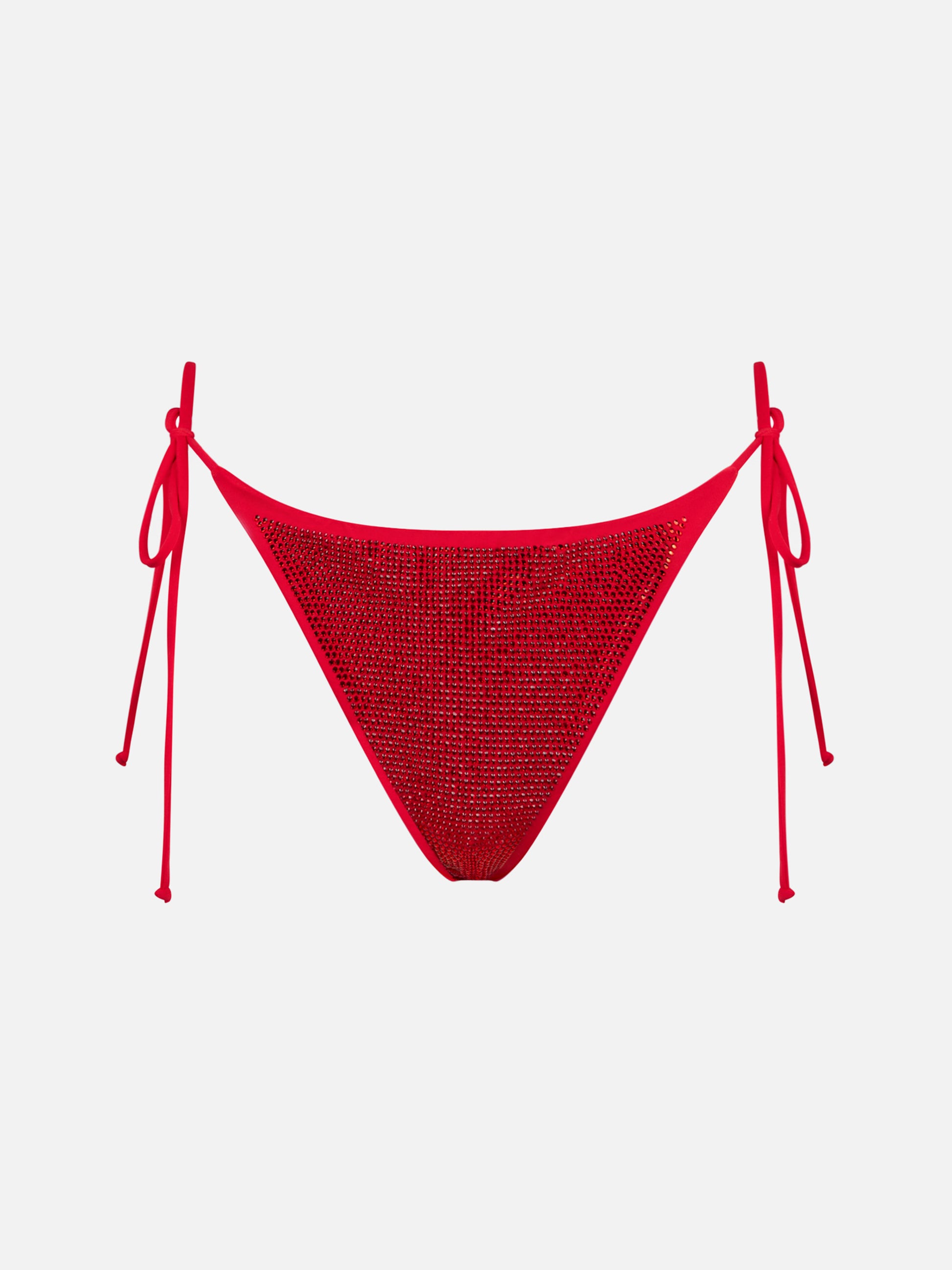 Woman swim briefs with red rhinestones - MC2 Saint Barth