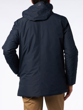 Man hooded blue Voyager parka jacket - MC2 Saint Barth