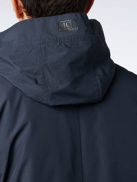 Man hooded blue Voyager parka jacket - MC2 Saint Barth
