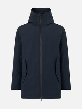 Man hooded blue Voyager parka jacket - MC2 Saint Barth