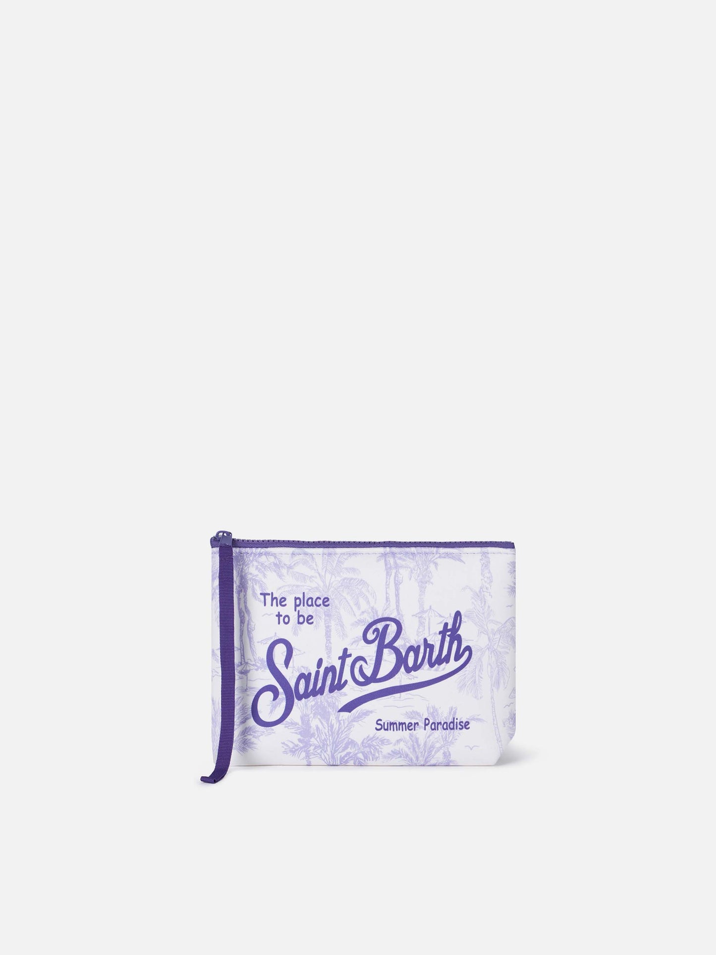 Aline Scuba-Pochette mit Toile-de-Jouy-Print