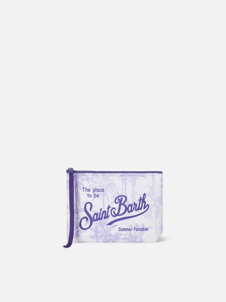 Aline Scuba-Pochette mit Toile-de-Jouy-Print