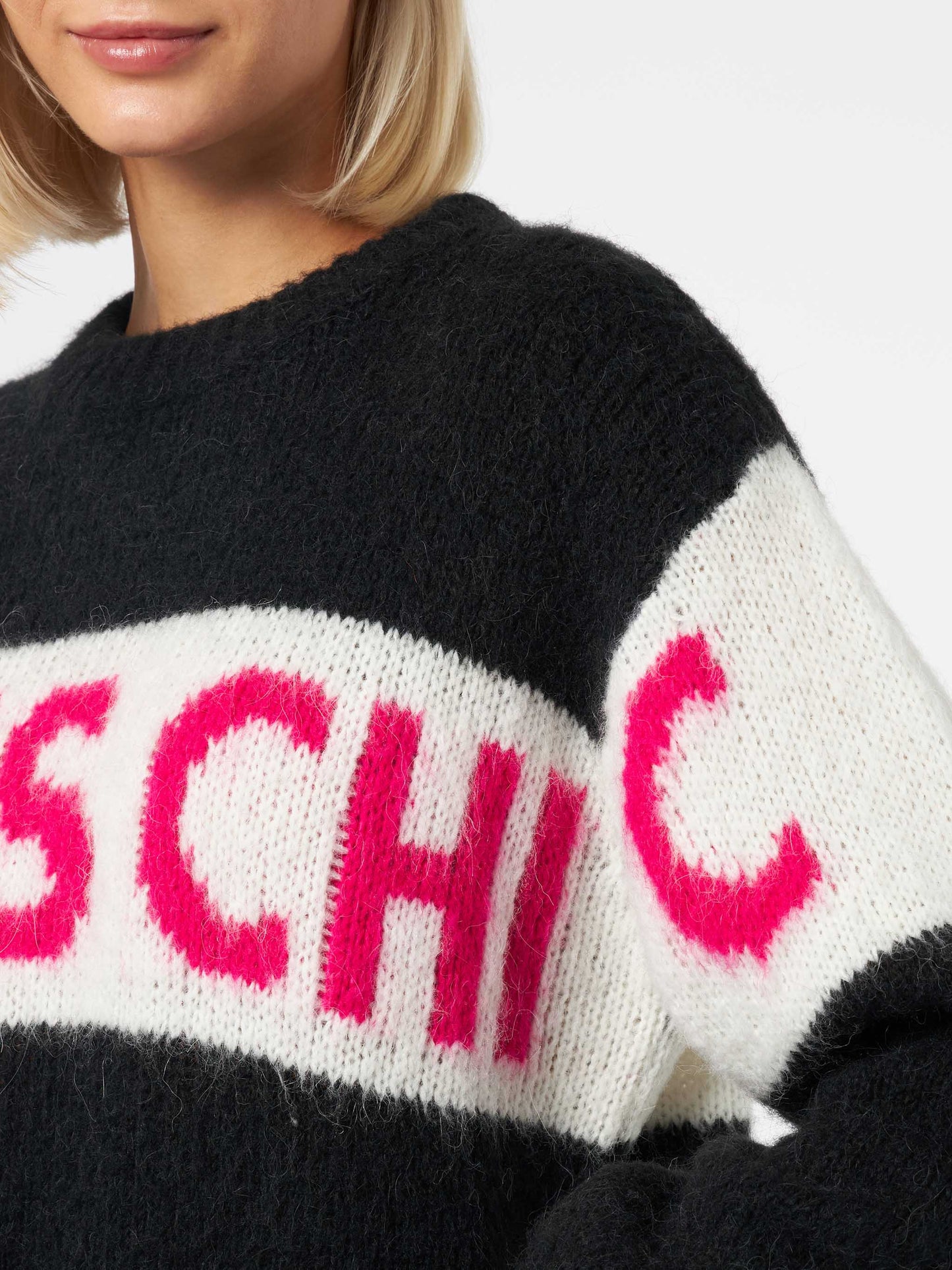 Weicher Damenpullover in kastiger Form mit Apres Chic-Jacquard