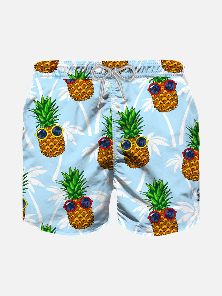 Pineapple print boy swim shorts - MC2 Saint Barth