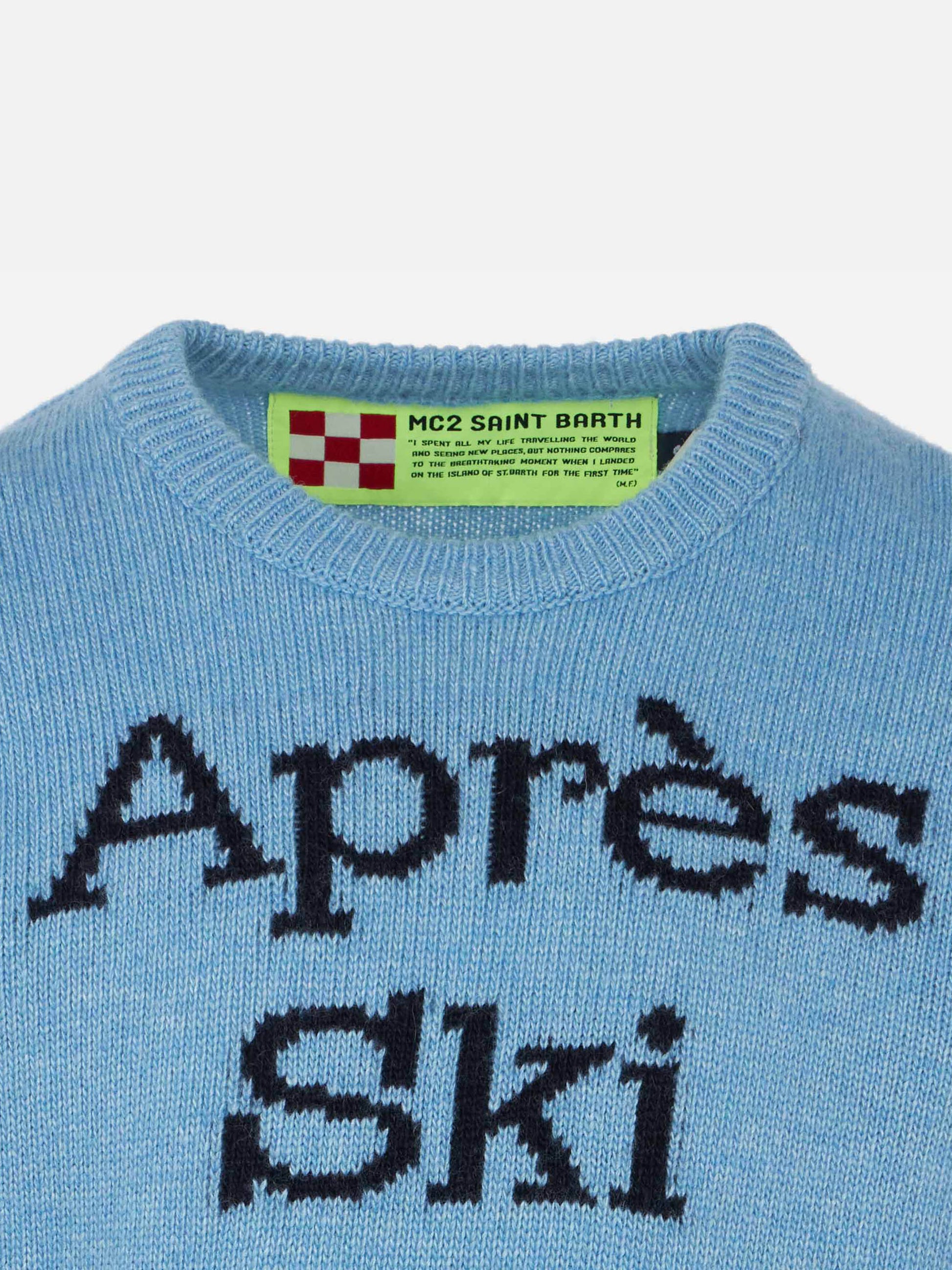 Après Ski boy's light blue sweater - MC2 Saint Barth