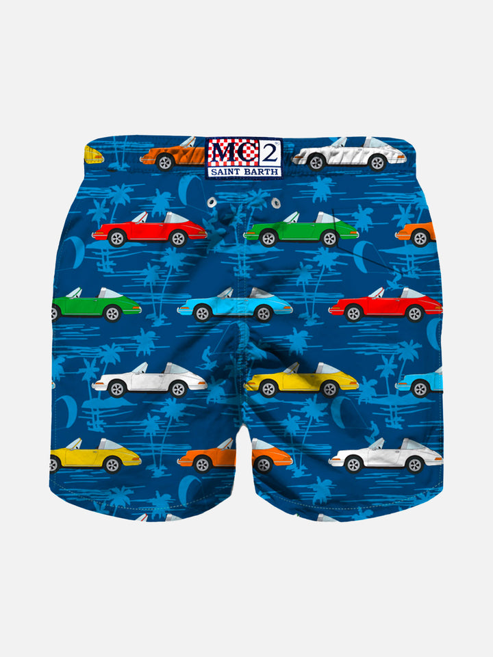 Boy swim shorts with vintage print - MC2 Saint Barth