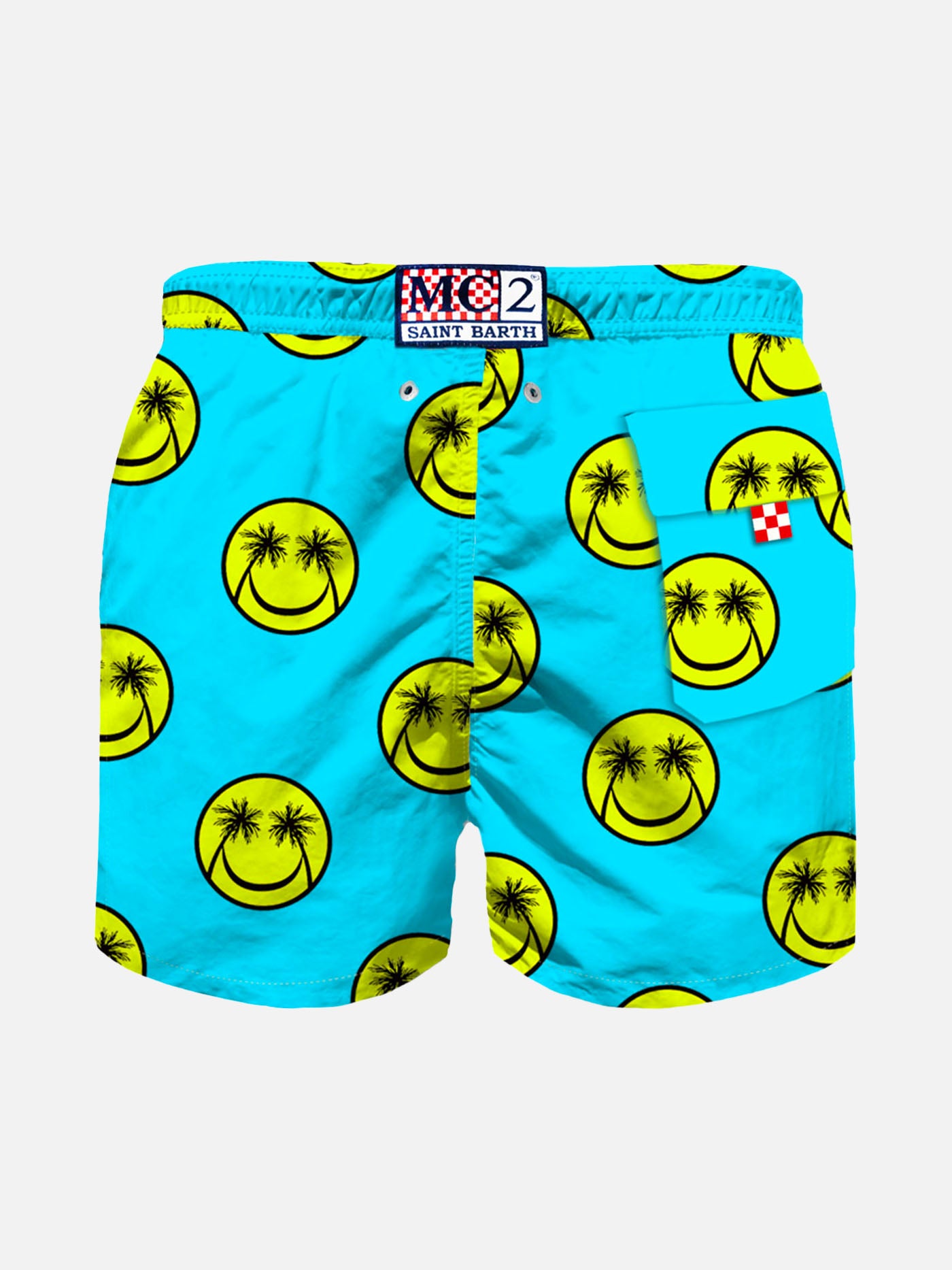 Palm print boy swim shorts - MC2 Saint Barth