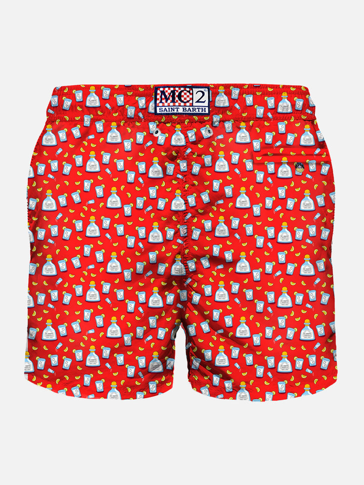Man light fabric swim shorts with Tequila print - MC2 Saint Barth
