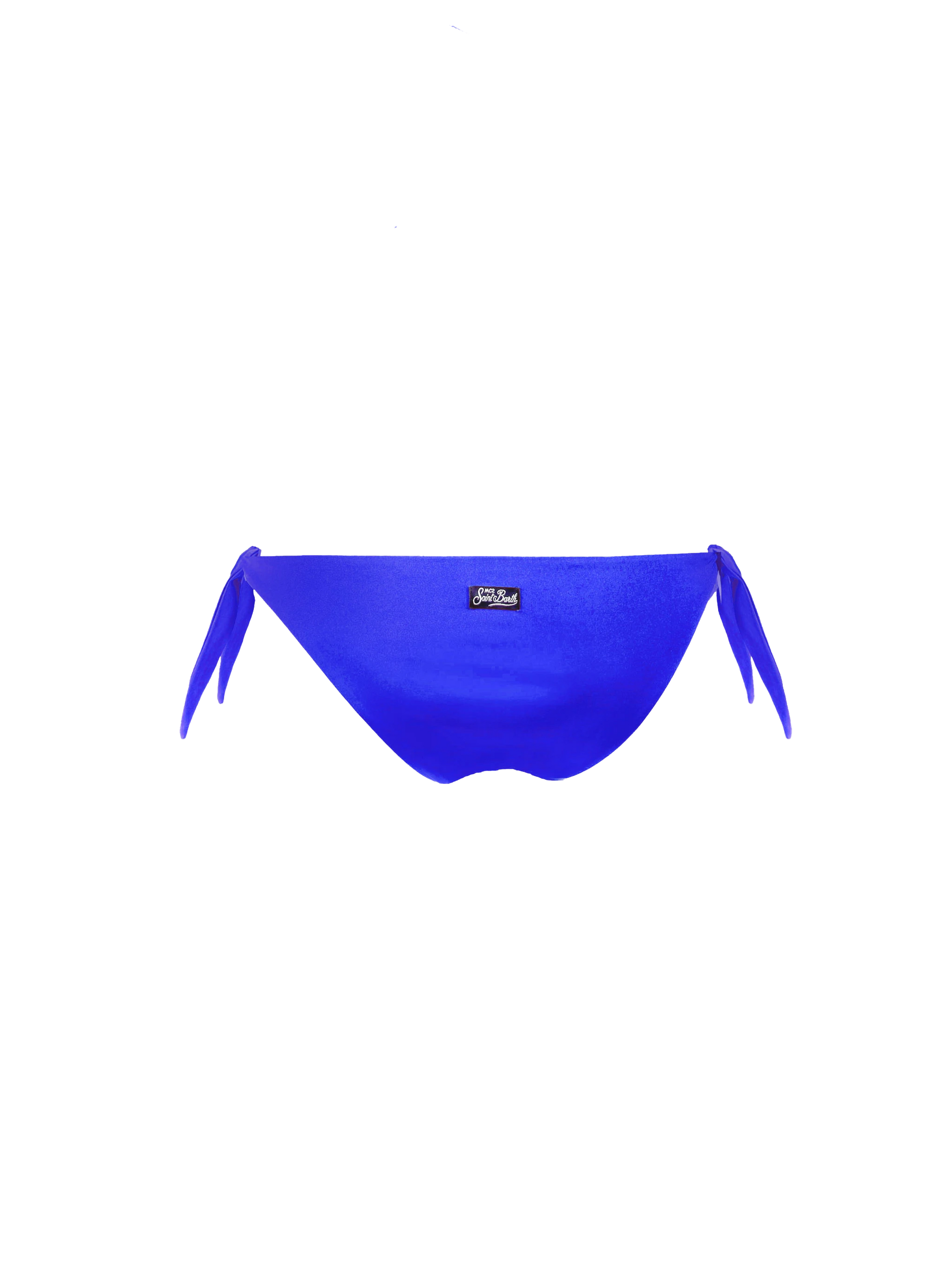 Woman bluette swim briefs with side laces - MC2 Saint Barth