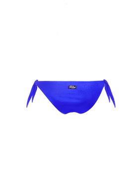 Woman bluette swim briefs with side laces - MC2 Saint Barth