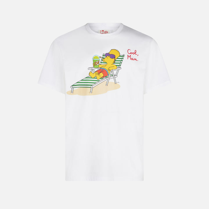 T-shirt uomo in cotone con ricamo Cool Man Bart | EDIZIONE SPECIALE DEI SIMPSON