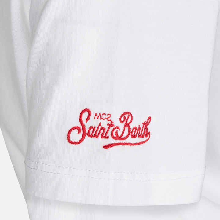 Boy cotton t-shirt with Devil Bart print | THE SIMPSONS SPECIAL EDITION - MC2 Saint Barth