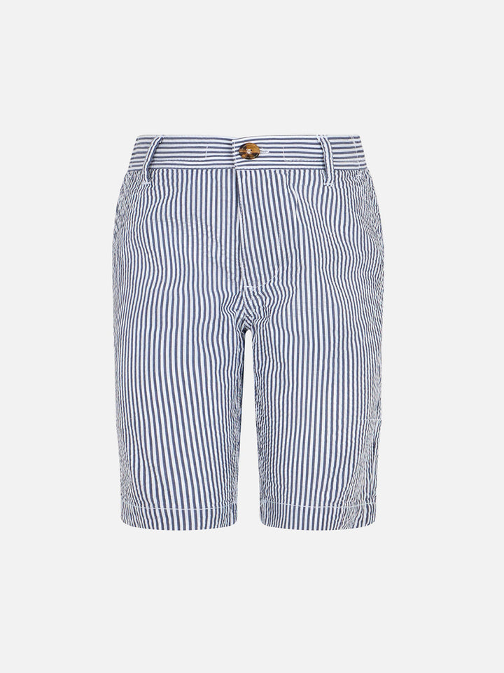 Bermuda shorts in seersucker da bambino Ischia Jr