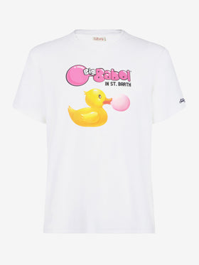 Man cotton t-shirt with ducky Big Babol print | BIG BABOL® SPECIAL EDITION - MC2 Saint Barth