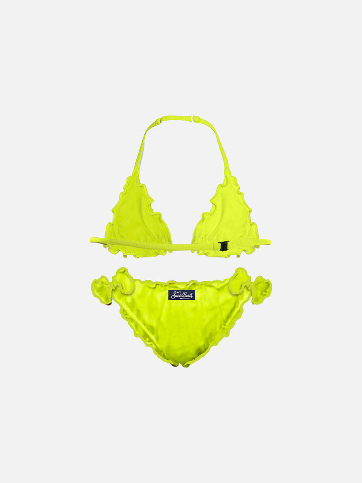 Girl fluo yellow triangle bikini - MC2 Saint Barth