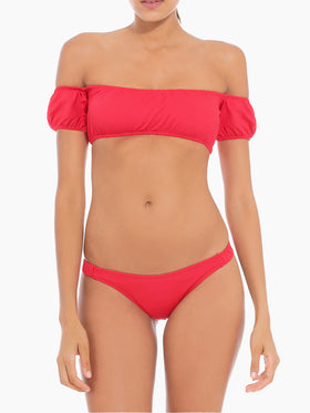 Off-Shoulder Red Bikini - MC2 Saint Barth