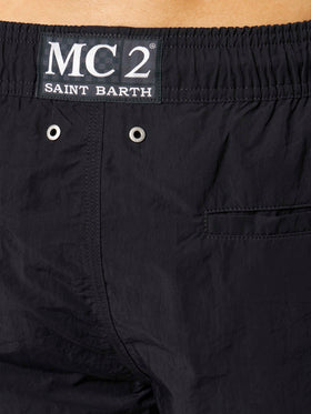 Man swimshorts with side logo and contrast - MC2 Saint Barth