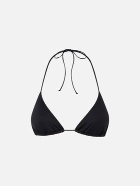 Schwarzes Triangel-Top für Damen