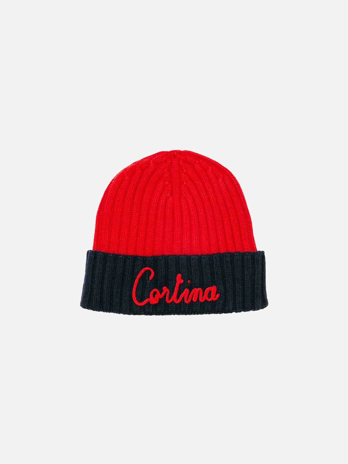 Blended cashmere hat with Cortina embroidery - MC2 Saint Barth
