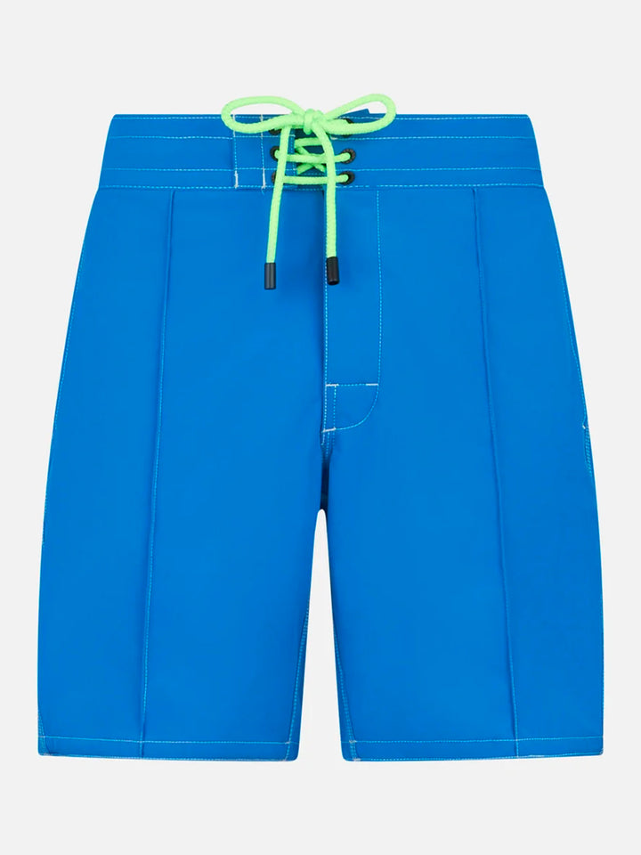 Long stretch bluette Comfort Surf swim shorts - MC2 Saint Barth