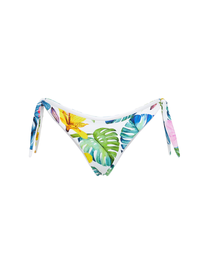 Woman bandeau bikini with tropical print - MC2 Saint Barth
