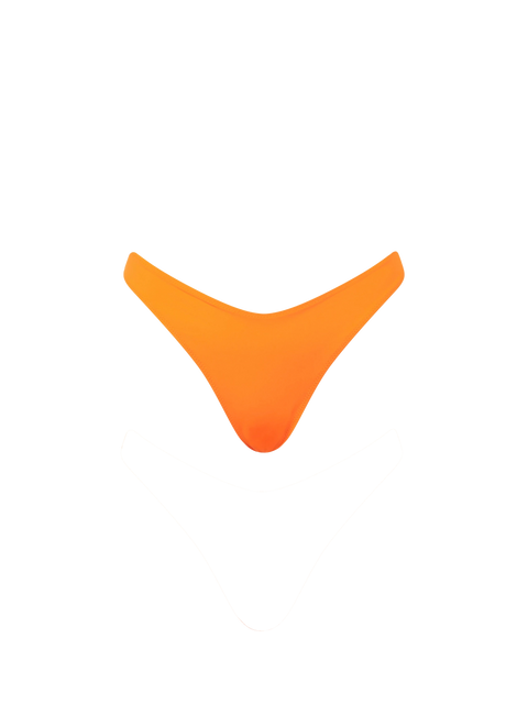 Woman fluo orange cheeky swim briefs - MC2 Saint Barth