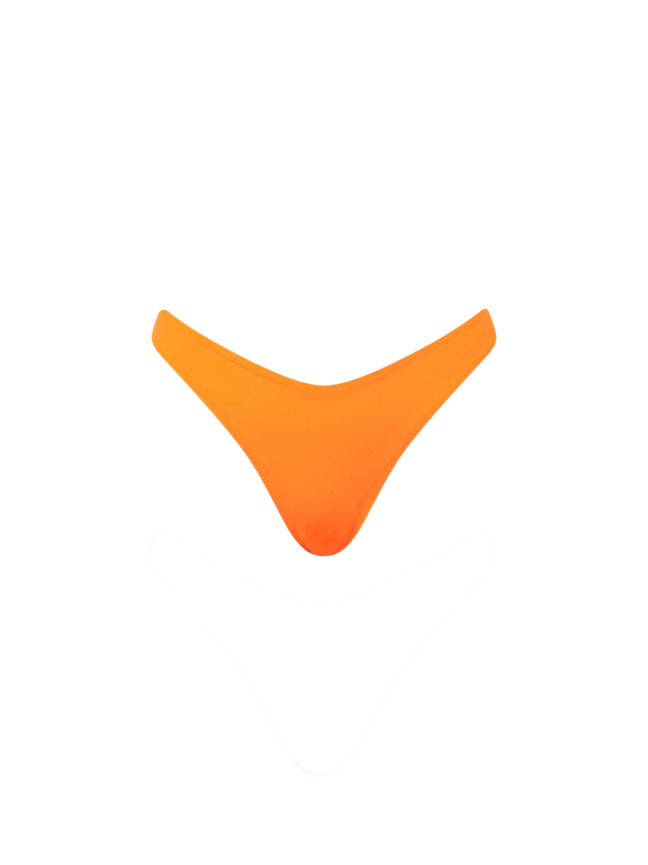 Woman fluo orange cheeky swim briefs - MC2 Saint Barth