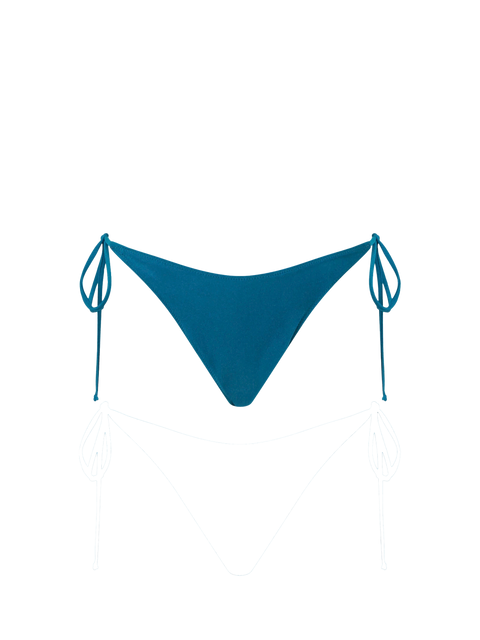Woman teal green swim briefs - MC2 Saint Barth