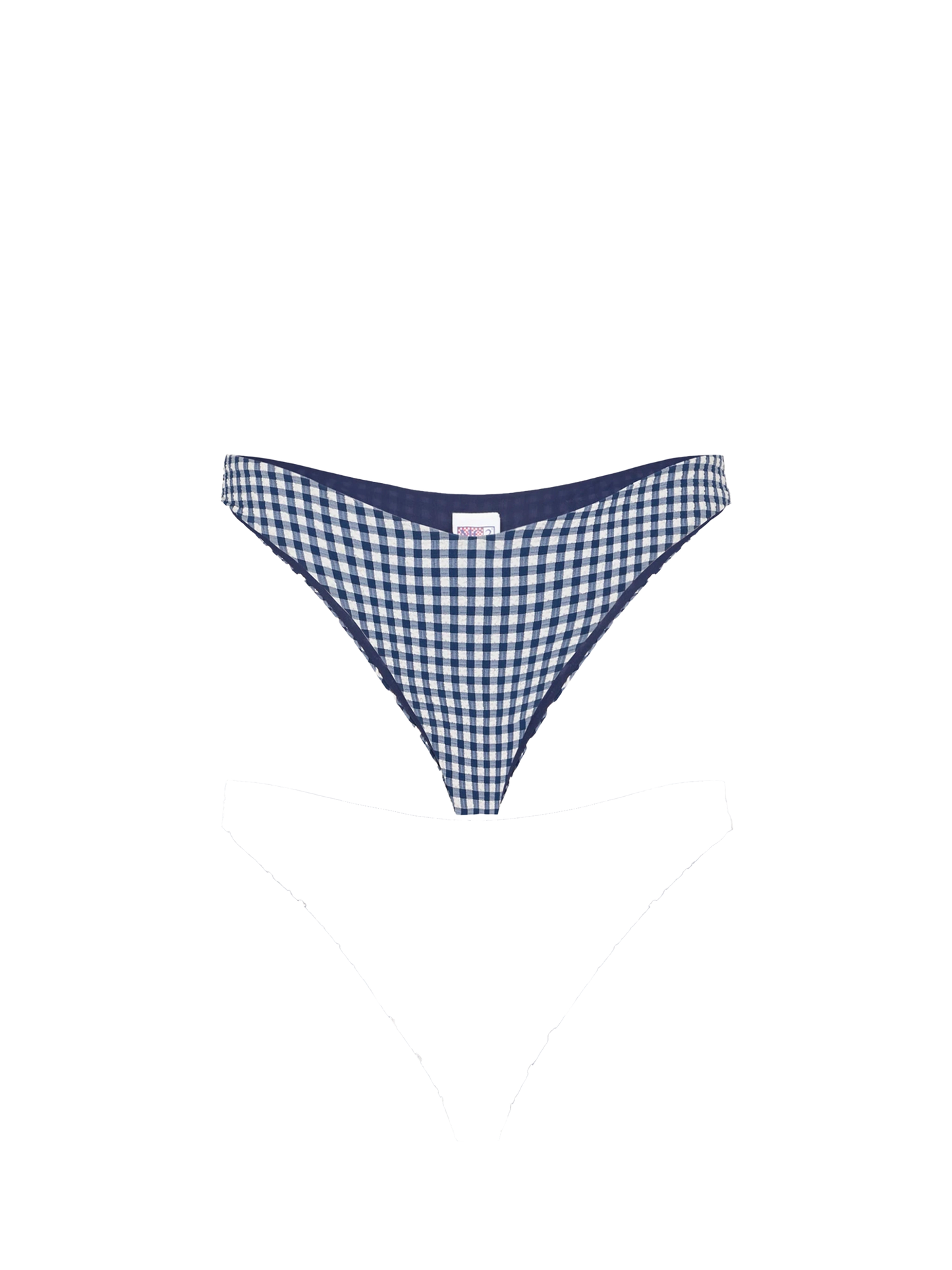 Blue vichy cheeky swim briefs - MC2 Saint Barth