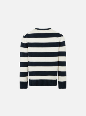 Boy cotton sweater with St. Barth embroidery - MC2 Saint Barth