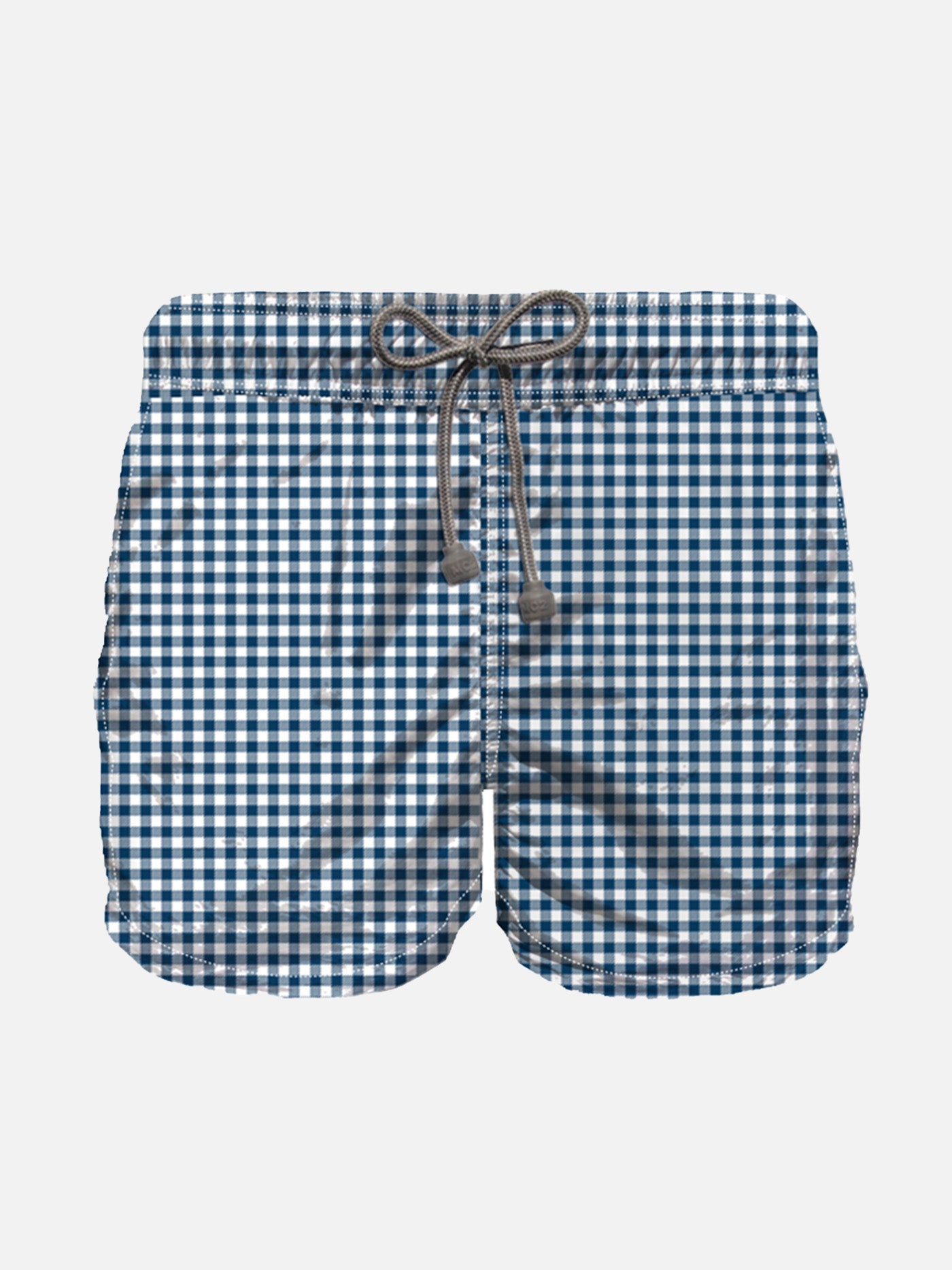 Boy swim shorts with Blue Vichy pattern - MC2 Saint Barth