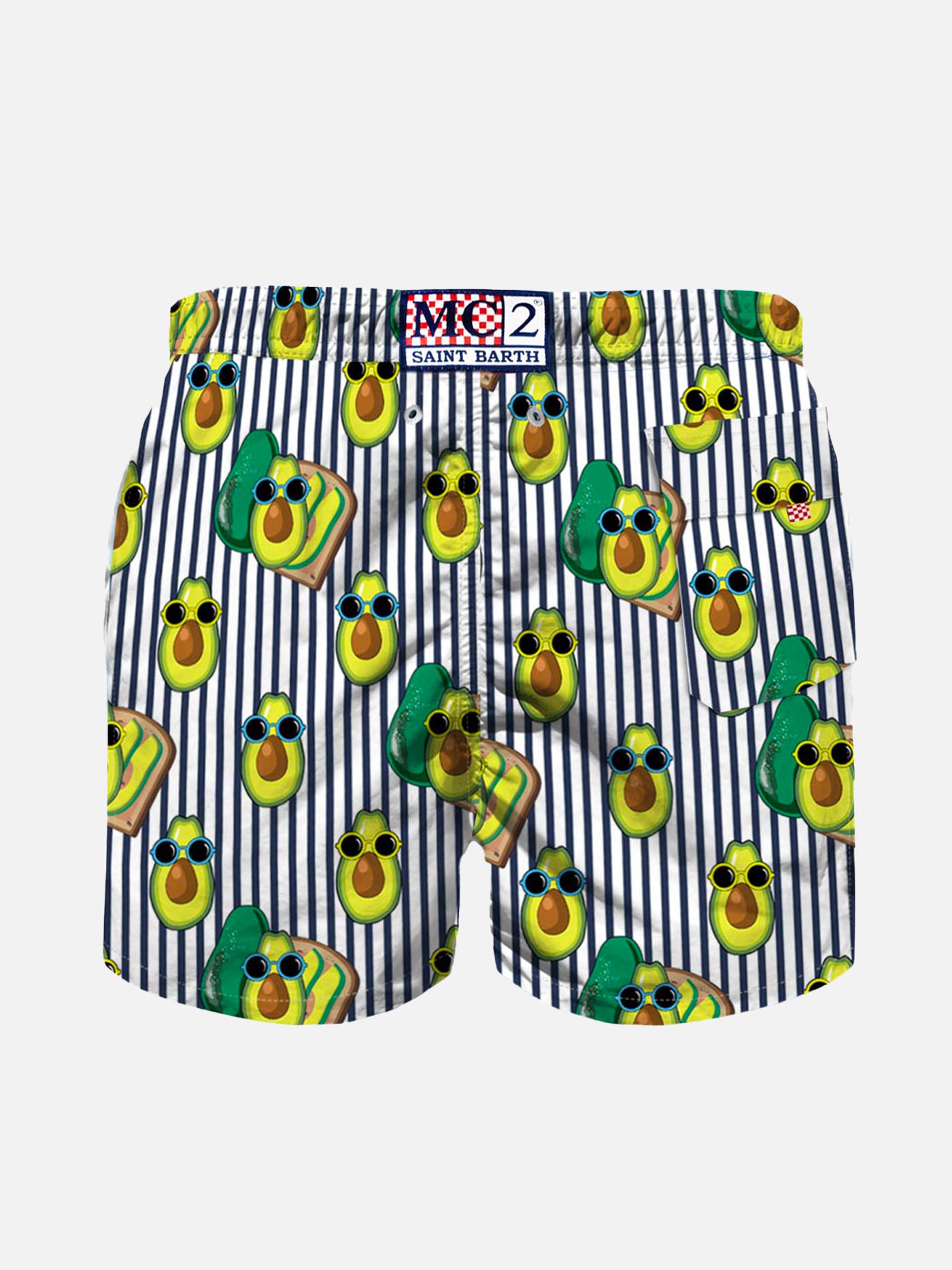 Boy swim shorts with Avocado Toast print - MC2 Saint Barth