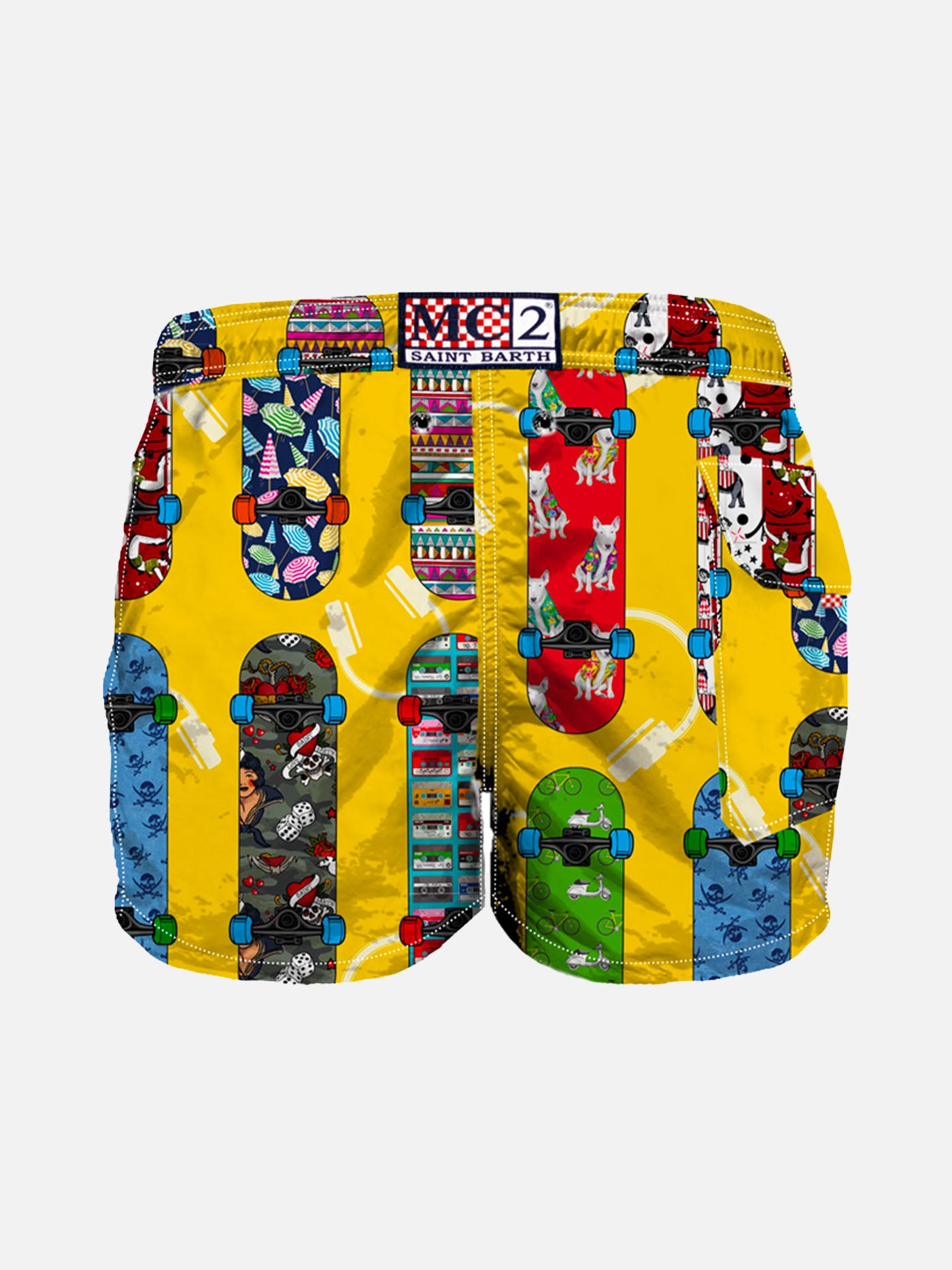 Boy swim shorts with Skateboard print - MC2 Saint Barth