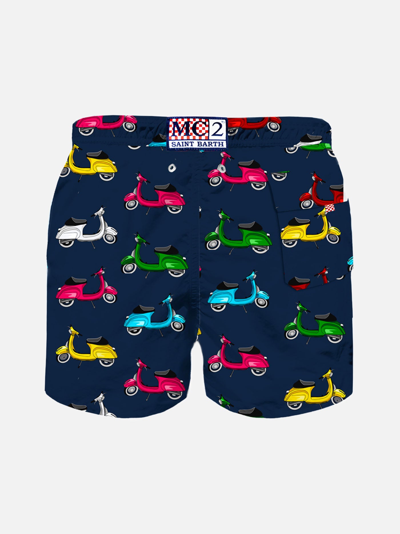Boy swim shorts with scooter print - MC2 Saint Barth