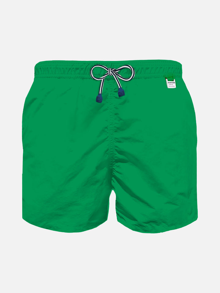 Boy green swim shorts | PANTONE® SPECIAL EDITION - MC2 Saint Barth