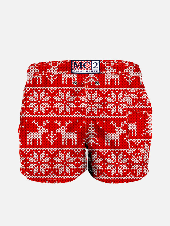 Boy swimshorts reindeer print - MC2 Saint Barth