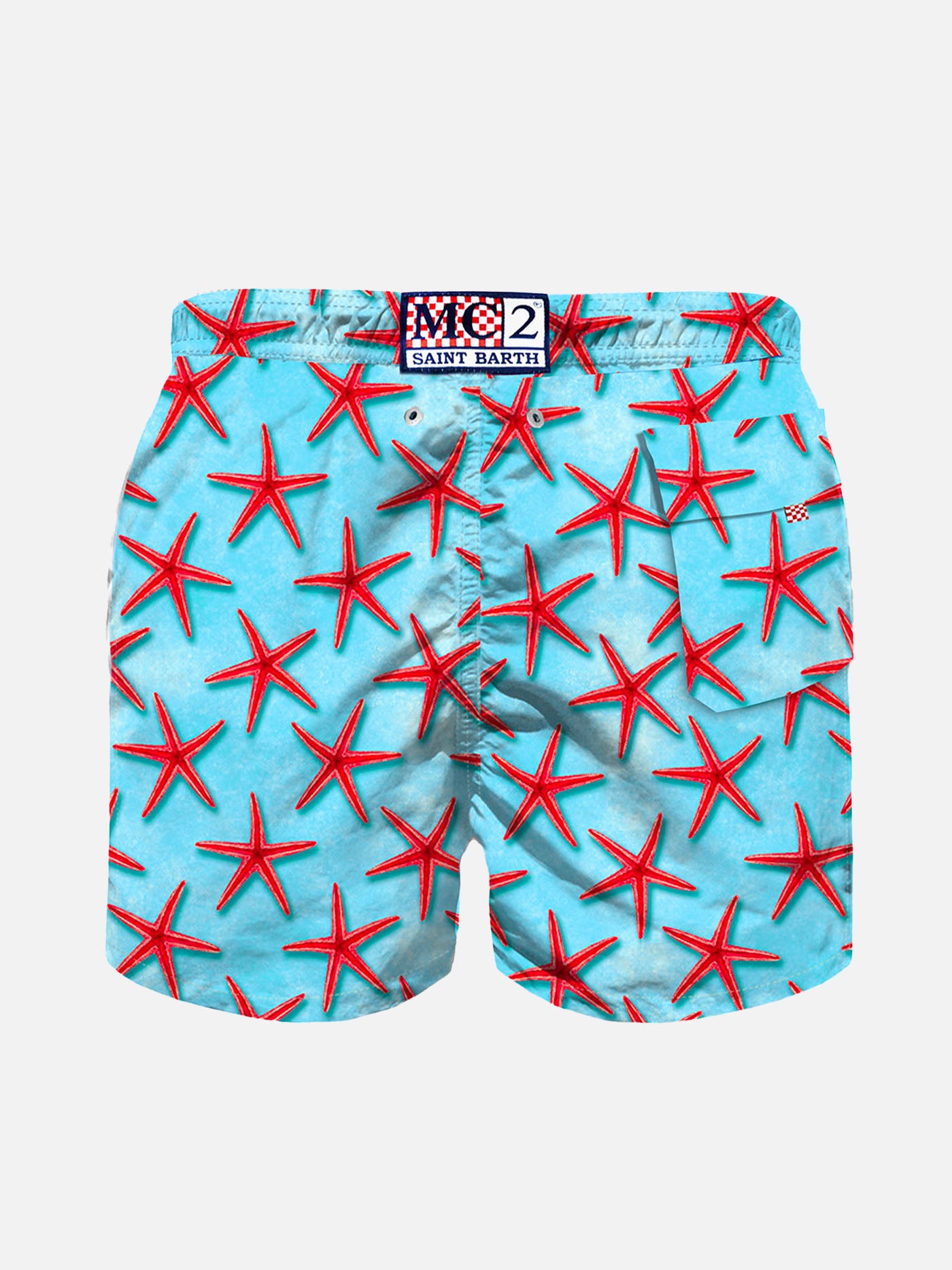 Red seastars boy's swim shorts - MC2 Saint Barth