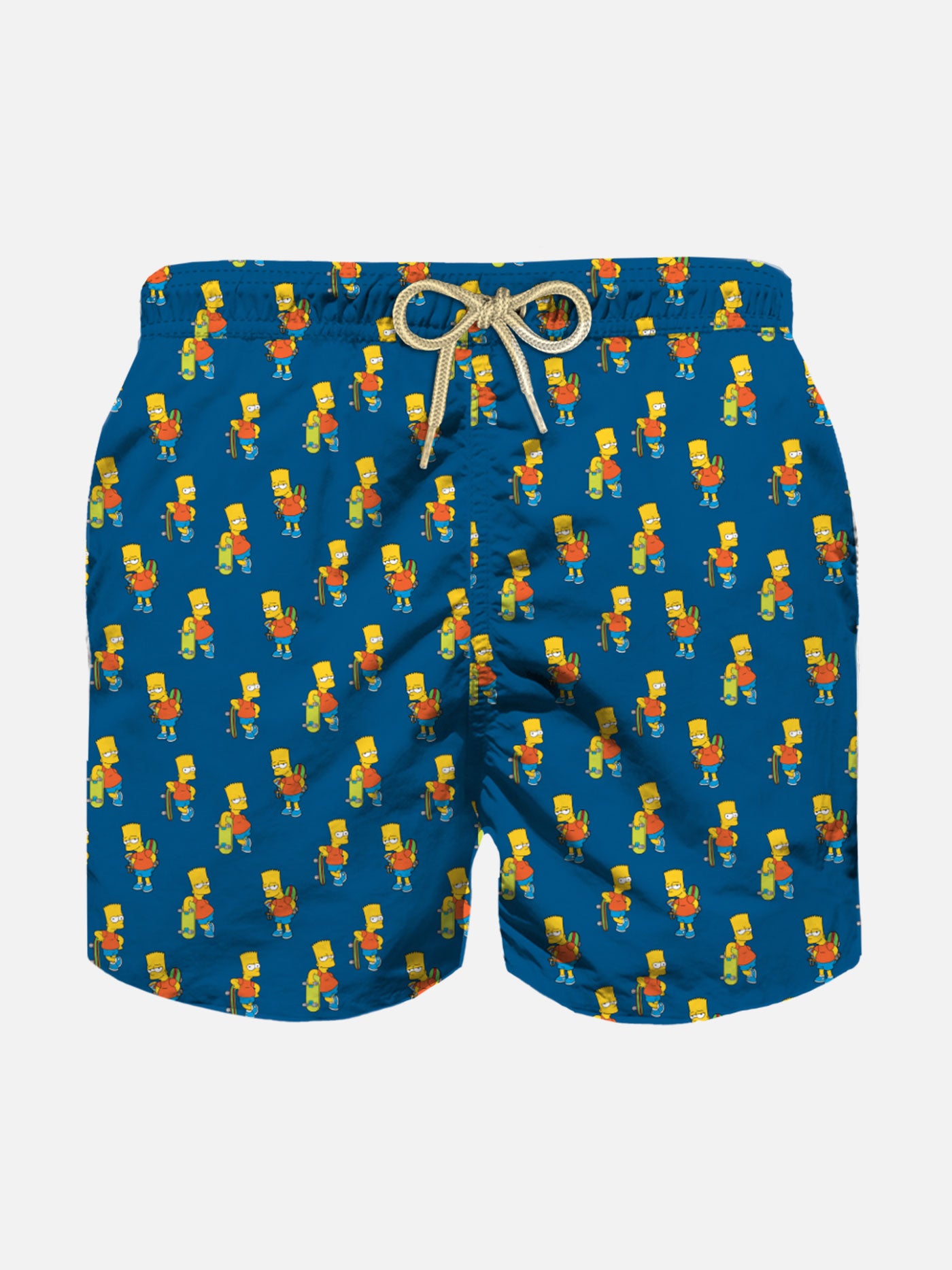 Boy light fabric swim shorts with skater Bart print | THE SIMPSONS SPECIAL EDITION - MC2 Saint Barth