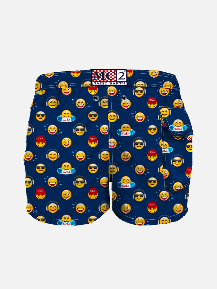 Boy swim shorts with emoji print - MC2 Saint Barth