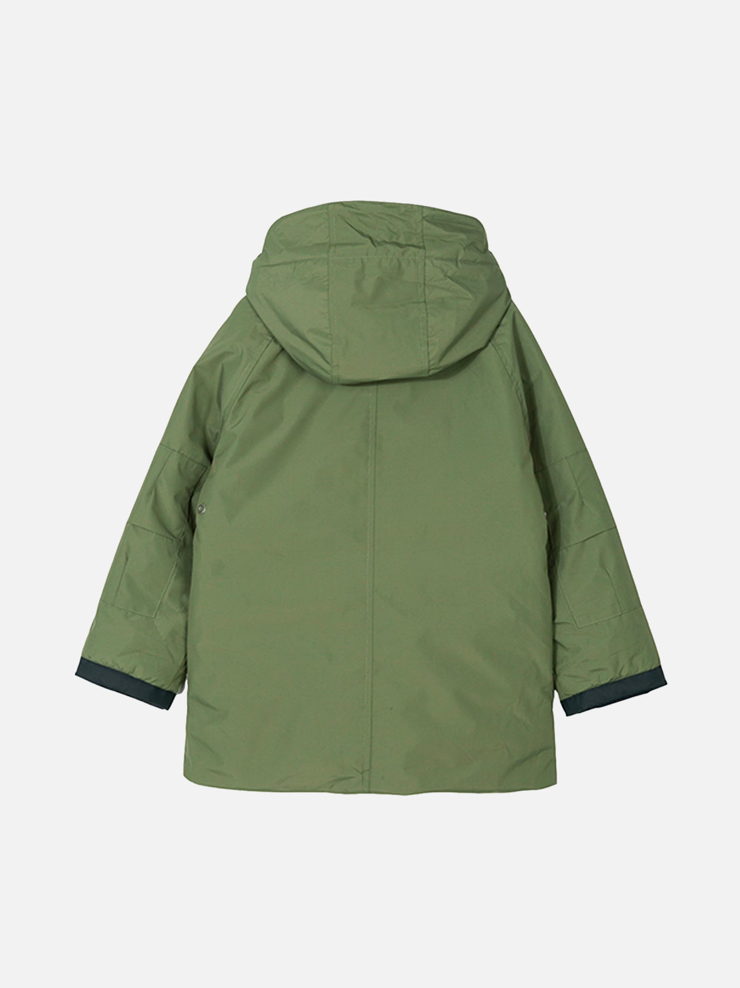 Boy hooded military green parka jacket Voyager Jr - MC2 Saint Barth