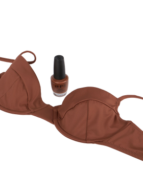 Woman brown underwired bralette bikini - MC2 Saint Barth