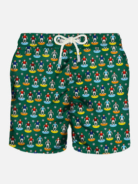 Badeshorts für Herren mit Fußballaufdruck
