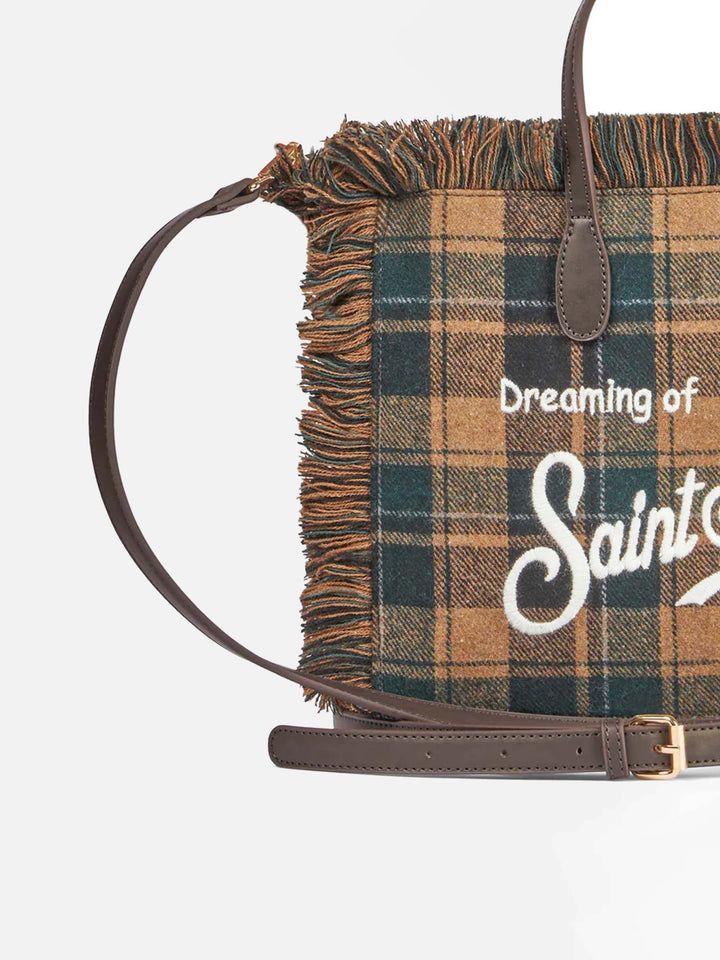 Colette handbag with tartan print