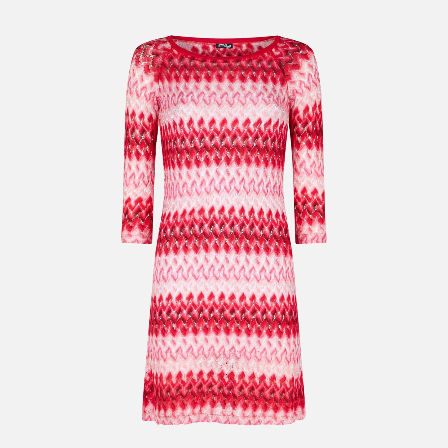Multicolor red knitted mini dress - MC2 Saint Barth
