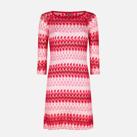 Multicolor red knitted mini dress - MC2 Saint Barth