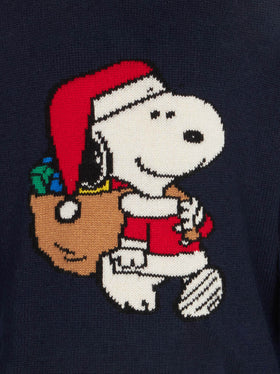 Snoopy Winter Mood print kid sweater | Peanuts™ Special Edition - MC2 Saint Barth