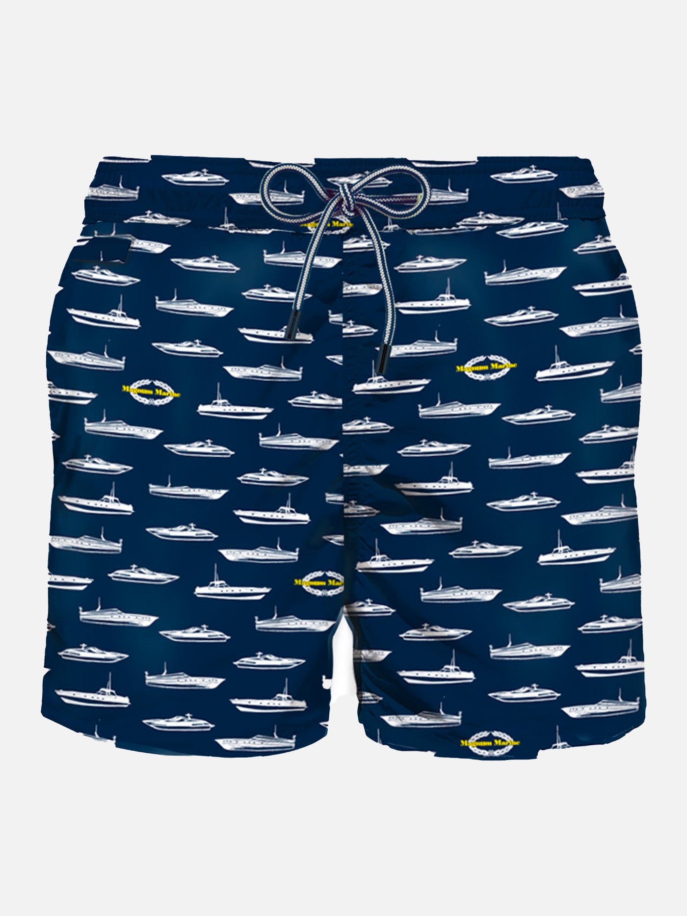 Light fabric man swim shorts yacht print - MC2 Saint Barth