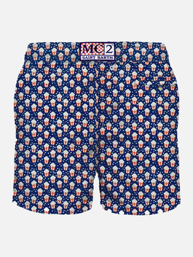 Man light fabric swim shorts with pop corn print - MC2 Saint Barth