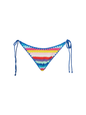 Woman crochet swim briefs with adjustable side laces - MC2 Saint Barth
