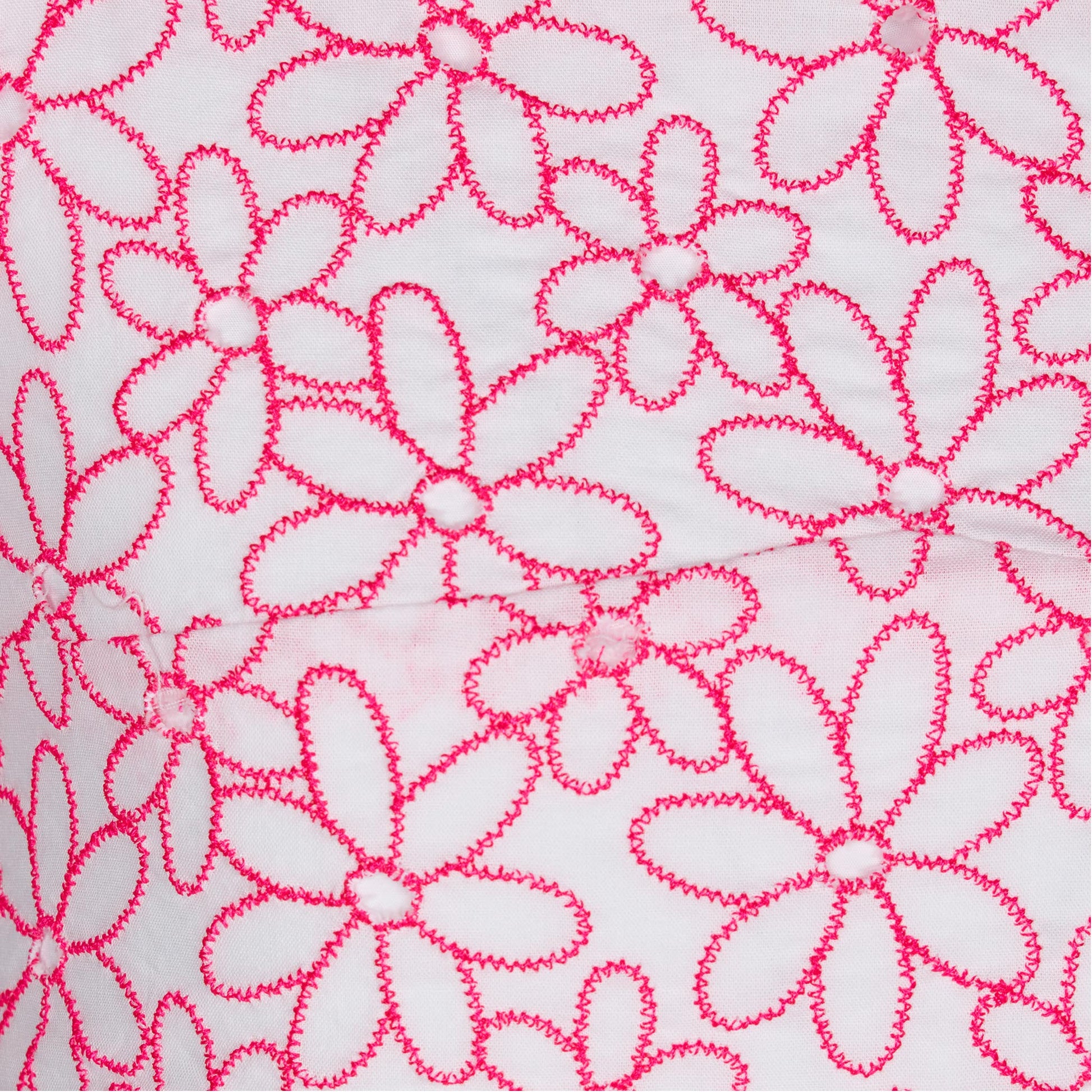Girl crop top with daisy embroidery - MC2 Saint Barth